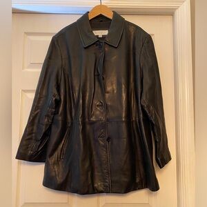 Liz Claiborne Black Leather Jacket